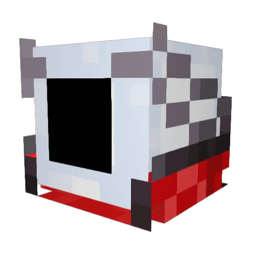 ParrottX2 Minecraft avatar head, 3D render