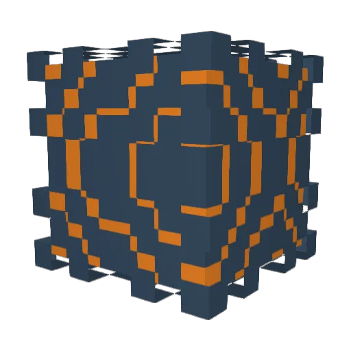 Parrowhawk Minecraft avatar head, 3D render