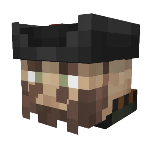 Parrrley_MC Minecraft avatar head, 3D render
