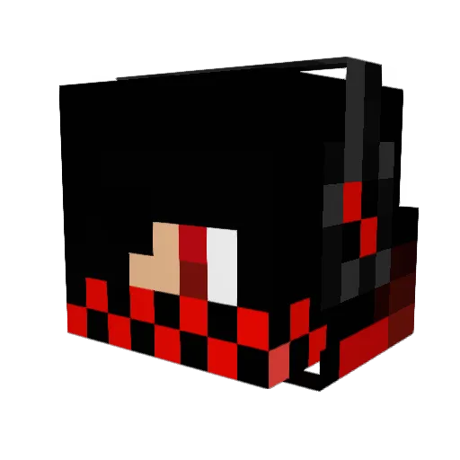 Parrycrazy Minecraft avatar head, 3D render