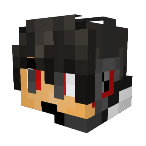 Parsec17 Minecraft avatar head, 3D render