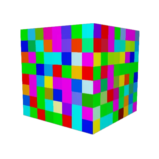 Parselo Minecraft avatar head, 3D render