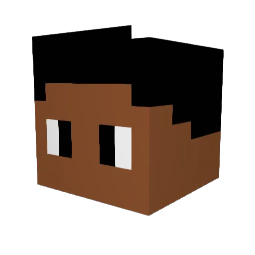 ParsideL Minecraft avatar head, 3D render