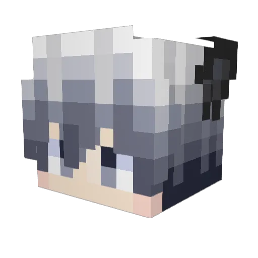 Parsifally Minecraft avatar head, 3D render