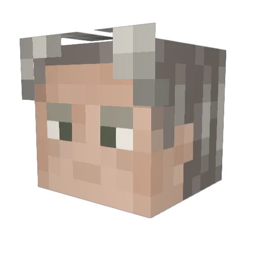 Parsil66 Minecraft avatar head, 3D render