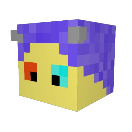 Parsle_Pizza Minecraft avatar head, 3D render