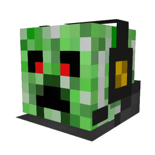 Parsley9000 Minecraft avatar head, 3D render