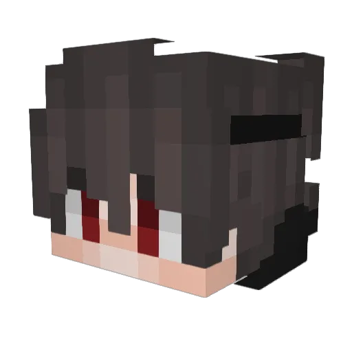 Part_Time_weeb_ Minecraft avatar head, 3D render