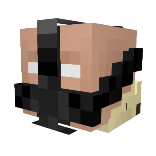 Parta64 Minecraft avatar head, 3D render