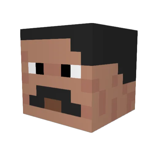 Parth_G Minecraft avatar head, 3D render