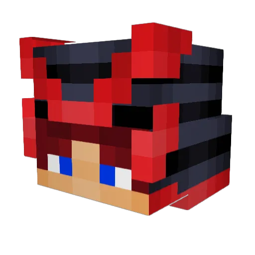 PartialGem26736 Minecraft avatar head, 3D render