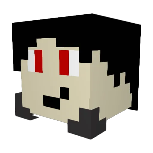 Partical1337 Minecraft avatar head, 3D render