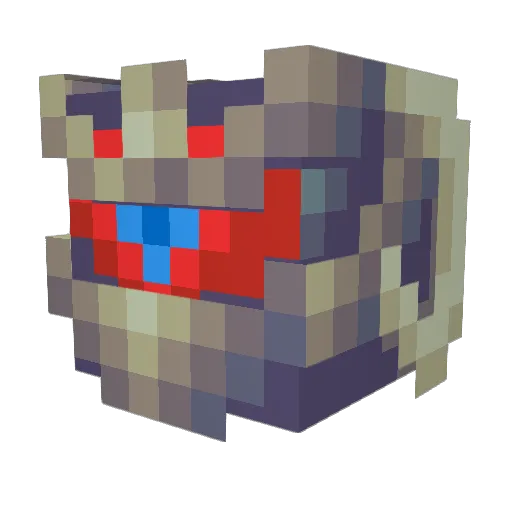 Particle144 Minecraft avatar head, 3D render