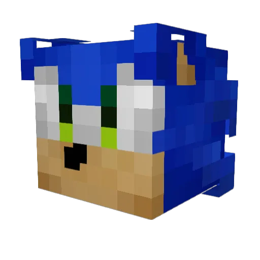 PartingSeas Minecraft avatar head, 3D render