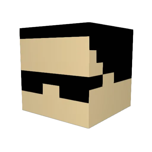 PartsC137 Minecraft avatar head, 3D render