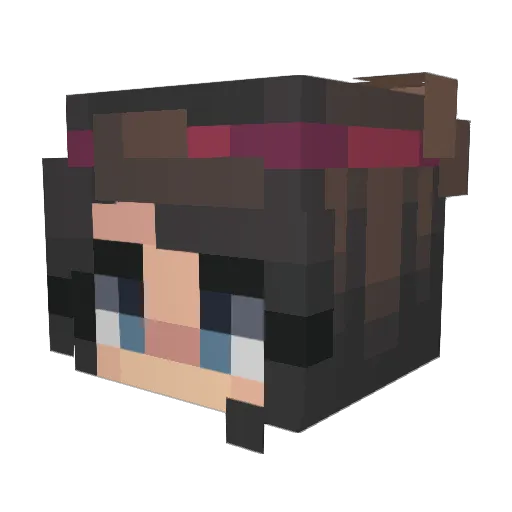 PartyHat Minecraft avatar head, 3D render