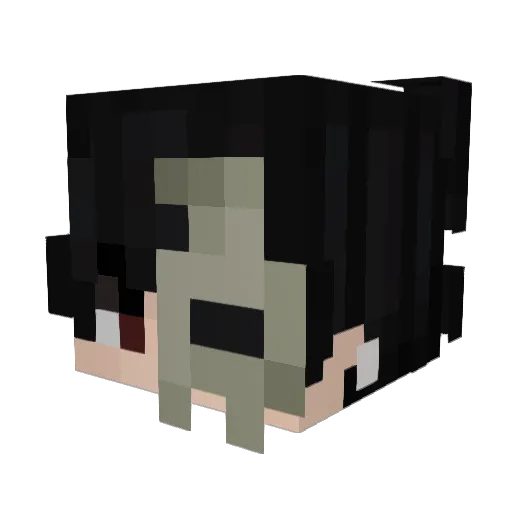 PartyHatCat Minecraft avatar head, 3D render
