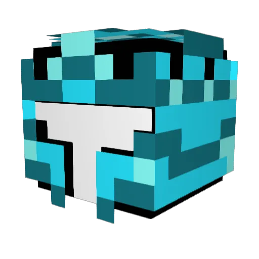 PartyRock25001 Minecraft avatar head, 3D render