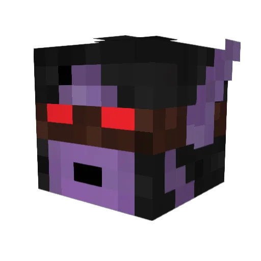 PartyT_rex Minecraft avatar head, 3D render