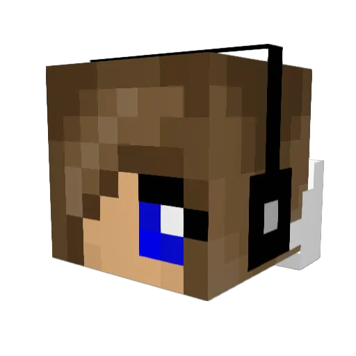Party_Creature Minecraft avatar head, 3D render