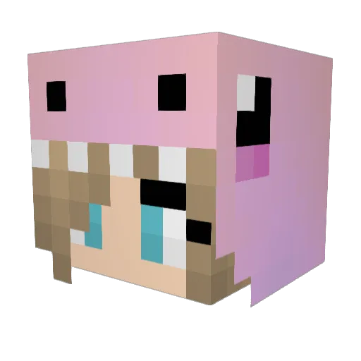 Party_Good Minecraft avatar head, 3D render