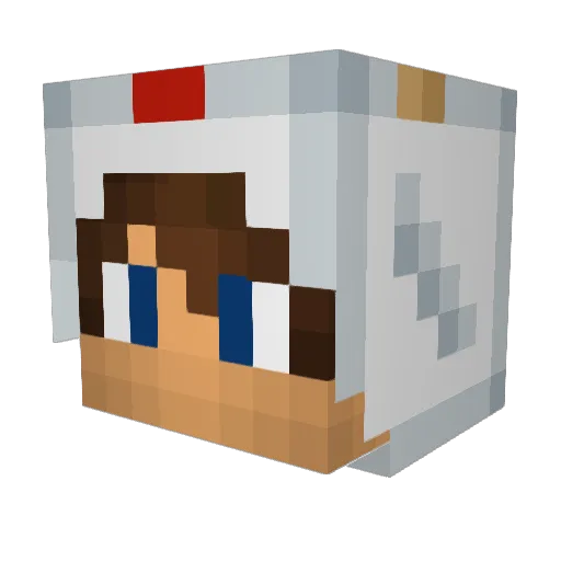 Party_Joey Minecraft avatar head, 3D render