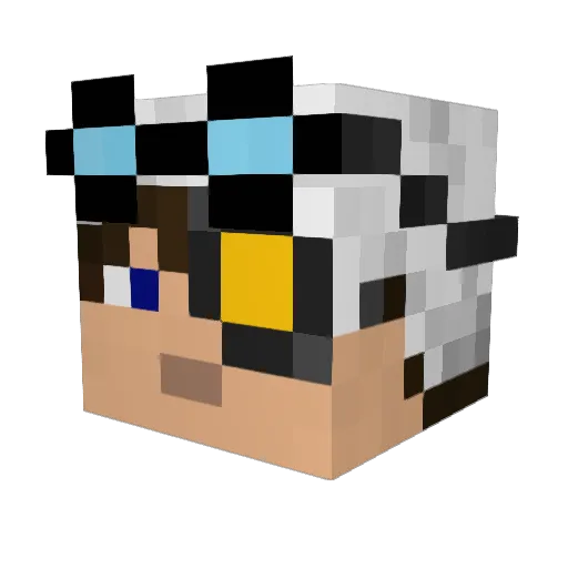 Party_Time Minecraft avatar head, 3D render