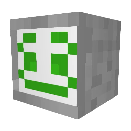 Partybox Minecraft avatar head, 3D render