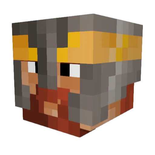 Partyrocker12354 Minecraft avatar head, 3D render