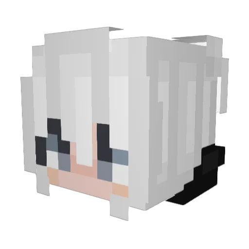 ParusuRblx Minecraft avatar head, 3D render