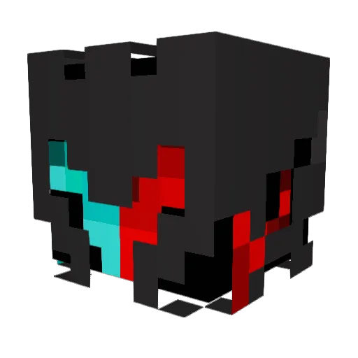 Parzival_1315 Minecraft avatar head, 3D render