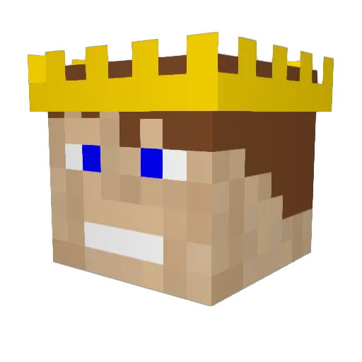 PasCraft_ Minecraft avatar head, 3D render