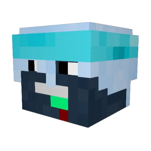 PasMartinouxx Minecraft avatar head, 3D render