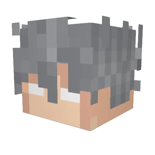 Pasai Minecraft avatar head, 3D render