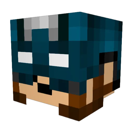 Pasalacqua Minecraft avatar head, 3D render