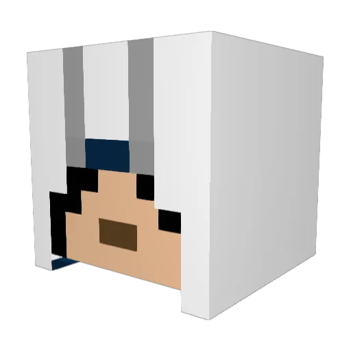 Pascal612 Minecraft avatar head, 3D render