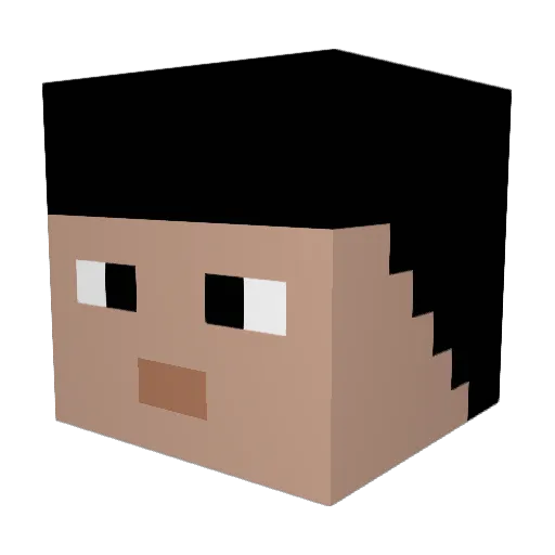 PascalWinkler Minecraft avatar head, 3D render