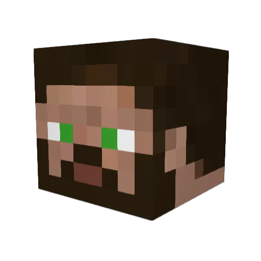 Pascal_1024 Minecraft avatar head, 3D render