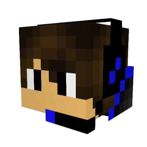 Pascal_DPG Minecraft avatar head, 3D render