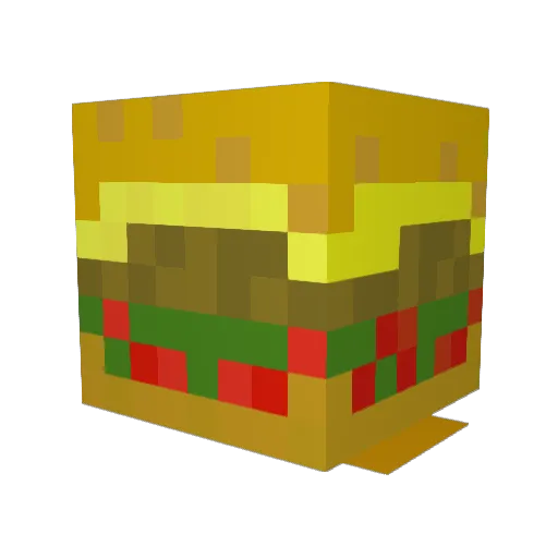 Pascalkolort Minecraft avatar head, 3D render