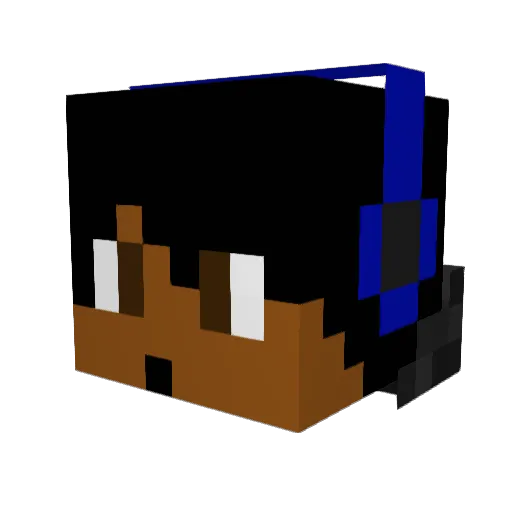 Paschy96 Minecraft avatar head, 3D render