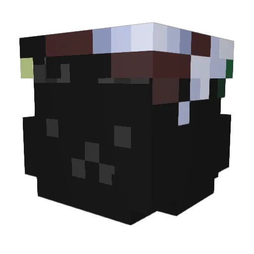 Pascifism Minecraft avatar head, 3D render