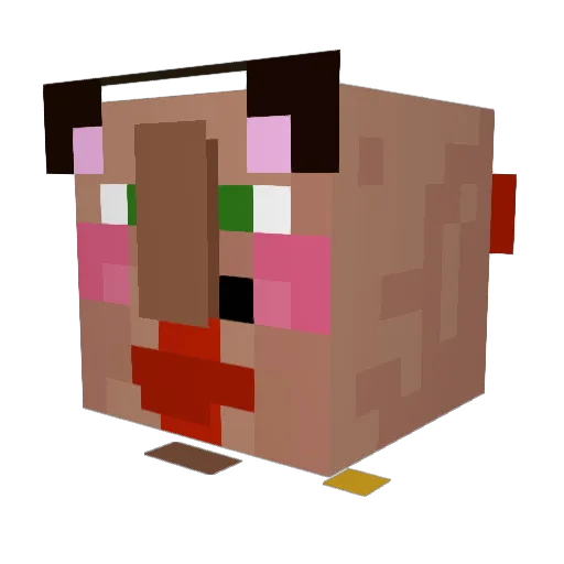 PascoKAKA Minecraft avatar head, 3D render
