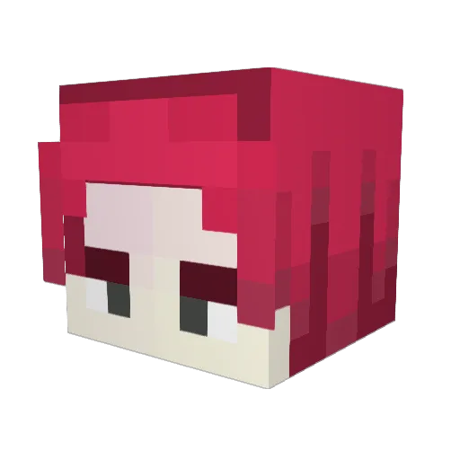 PashDeWhishky Minecraft avatar head, 3D render
