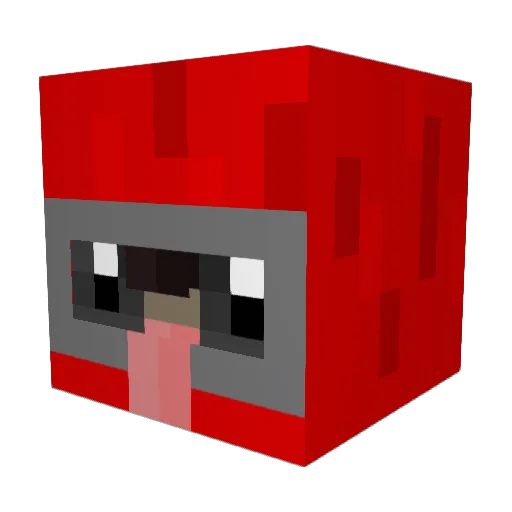 Pashaboy Minecraft avatar head, 3D render