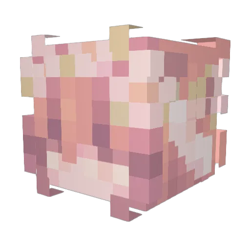 Pashok Minecraft avatar head, 3D render
