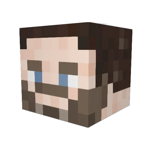 Pasieksooo Minecraft avatar head, 3D render