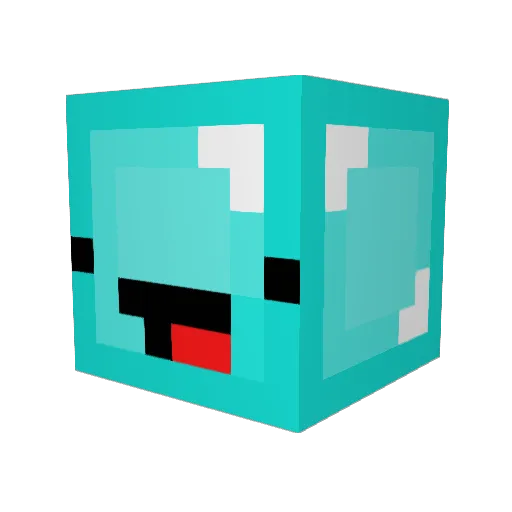 Pasiflash Minecraft avatar head, 3D render