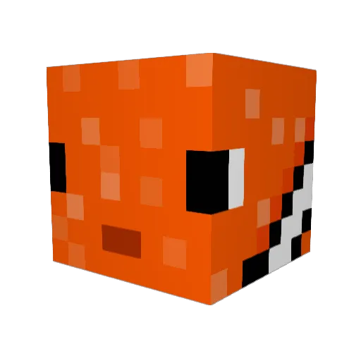 Pasqualox Minecraft avatar head, 3D render
