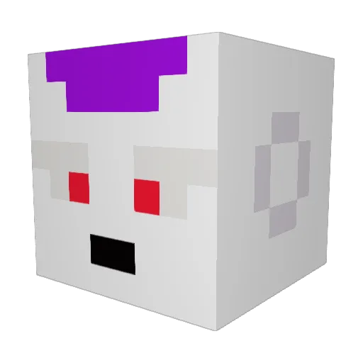 Pasquido Minecraft avatar head, 3D render